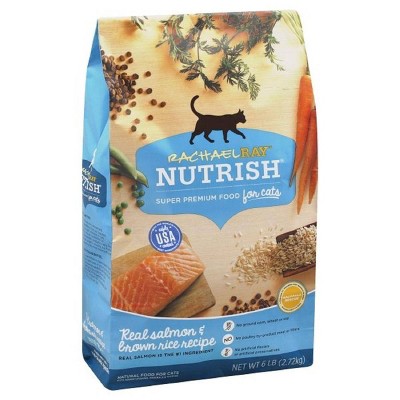 Rachael Ray Nutrish Real Salmon & Brown Rice Recipe Adult Premium Dry Cat Food - 6lbs