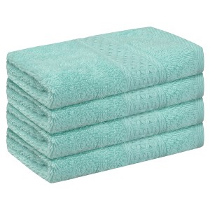 Unique Bargains Cotton Highly Absorbent and Comfort Essential Face Washcloth 13" x 13" - 1 of 4