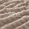Cozy Soft Striped Fleece Blankets Decorative Plush Luxury Ribbed Warm Blanket for Couch, Sofa, Chair & Bed  - Lux Decor Collection - 4 of 4