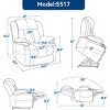Electric Chair Recliner With Lumbar Heat And 8-Point Vibration Massage,Power Lift Chairs For Elderly,Chenille Lift And Recline Chairs-Cuddlewood - 4 of 4