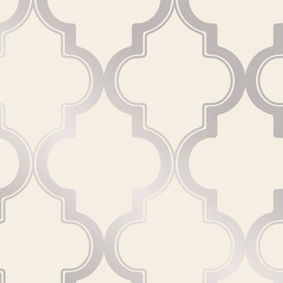 Tempaper Marrakesh Self-Adhesive Removable Wallpaper Cream