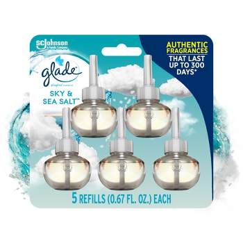 Glade PlugIns Scented Oil Air Freshener Refills - Sky & Sea Salt - 3.35 fl oz/5pk