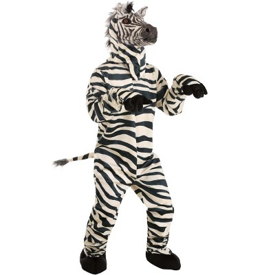 Halloweencostumes.com One Size Fits Most Zebra Suit With Mouth Mover ...