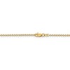 Black Bow Jewelry 1.6mm, 14k Yellow Gold Solid Link Cable Chain Necklace - 4 of 4