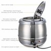 Whizmax Commercial Grade Soup Kettle, Commercial Grade 10.5QT Soup Kettle Warmer Steel Insert Pot for Famil yand Restaurant, Silvery - 3 of 4