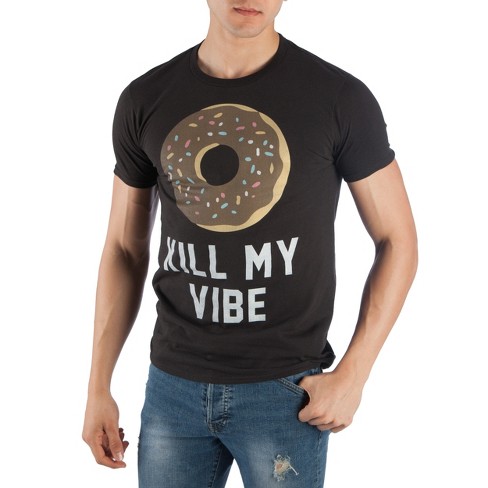 The Simpsons Men's Graphic Tee Shirt Homer Donut, Sizes S-3XL, Mens T-Shirts  