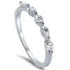 Pompeii3 1/2ct Marquise Diamond Five Stone Wedding Ring 14K White Gold - 3 of 4