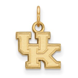 Black Bow Jewelry 14k Yellow Gold Plated Sterling Silver Kentucky Wildcats NCAA Extra Small Pendant - 1 of 3