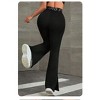 Coolmee Women's Leggings Casual Soft High Waist Gym Athletic Workout Long Bootcut Yoga Pants - 3 of 4