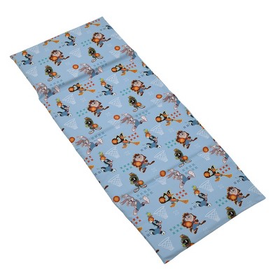 NoJo Warner Bros Space Jam Blue, Orange and Teal Looney Tunes Preschool Nap Pad Sheet
