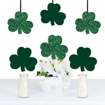 Big Dot of Happiness St. Patrick's Day - Shamrock Decorations DIY Saint Patty's Day Party Essentials - Set of 20