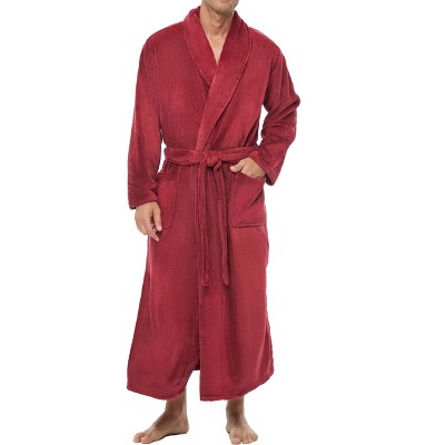 ADR Men's Ultra Plush Fleece Robe, Big and Tall Bathrobe