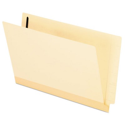 Pendaflex Manila Laminated End Tab Fastener Folders, 11-pt Manila, 0.75" Expansion, 1 Fastener, Legal Size, Manila Exterior, 50/Box