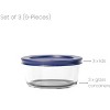 Dura Culina® 6pc (Set of 3) Glass Food Round Stackable Storage Set - 2 of 4