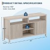 Luxury 59" Fluted TV Stand for 65" TVs , spacious storage & open shelves - entertainment center cabinet. - 2 of 4