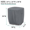 Akefit Outdoor Air Conditioner Cover Weatherproof Dustproof Gray - 2 of 4