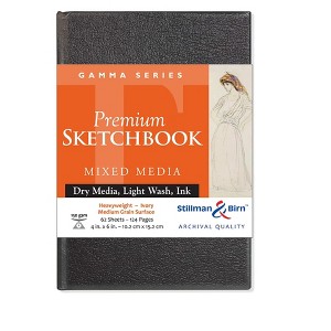 Stillman & Birn Gamma Series - Hardbound Sketchbook - Portrait 4 x 6 - 150gsm Ivory Paper - 1 of 2