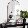 24"x36" Arched Bathroom Mirror, Metal Frame Wall Mirror with Shatterproof HD Glass, Easy Wall Mount Design - Cuddlewood - 2 of 4