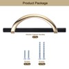 Unique Bargains Aluminum Alloy Half Moon Design Rust Resistant Electroplated Cabinet Pull - 3 of 4