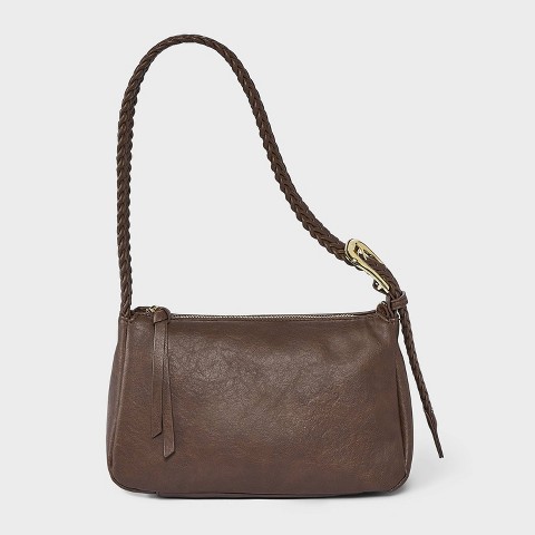Сумка Universal Thread Faux Suede Soft Belted Shoulder, цвет: Коричневый