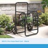 Suncast Professional Portable 200 Foot Hose Reel Cart with Wheels for Landscaping, Yard, Garden, & Utility Use, Black - 2 of 4
