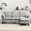 NicBex Convertible Combination Sofa with Widen Armrest, Removable Surface, U-Shaped Sofa with Footstools with Storage for Bedroom, Living Room - 2 of 4