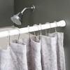 iDESIGN Cameo Steel Adjustable Length Shower Curtain Tension Rod White - 4 of 4