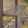 DSVIMOY Canopies and Gazebos,BBQ Gazebo Outdoor with Shelves Serving Tables, Gazebo Pavilion for Garden, Brown, 97.24"*71.65"*99" - 3 of 4