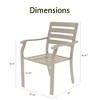 Cesicia Set of 2 Outdoor Chairs, Metal Chairs, All-Weather Outdoor Chairs, Suitable for Gardens, Terraces - 4 of 4