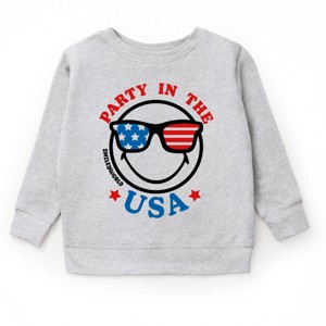 The Juniper Shop SmileyWorld Party in the USA Smiley Face Youth Sweatshirt - 1 of 4