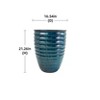 Dolonm 1 Piece 21.26 in. Ceramic Planter for Patio Garden - 4 of 4