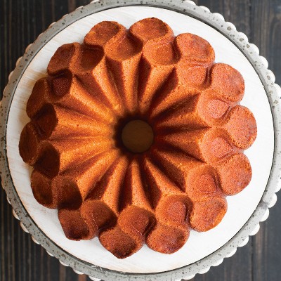 Gold Aluminum Non-Stick Crown Bundt Cake Pan