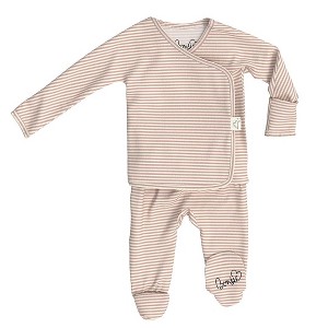 Bonsie Skin to Skin Babywear - Footie - Berry Twist - 1 of 4
