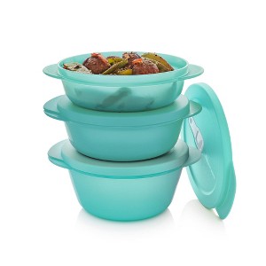 Tupperware 6pc (set of 3) Store, Serve and Go Bowl Food Storage Set - 1 of 4