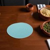 Unique Bargains Trivet Round Rope Woven Mat Cotton Non-woven Fabric 8.66"x8.66"x0.31" - 2 of 3