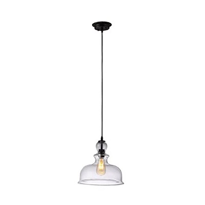 Chloe Lighting TILIAN Transitional 1 Light Oil Rubbed Bronze Ceiling Pendant 12" Wide