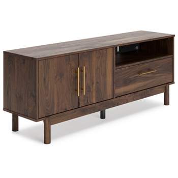 59" Calverson TV Stand for TVs up to 63" Brown/Beige - Signature Design by Ashley