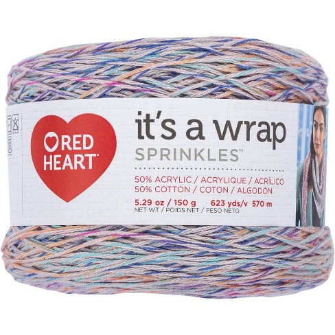 Red Heart It's a Wrap Rainbow Yarn - Clearance shades