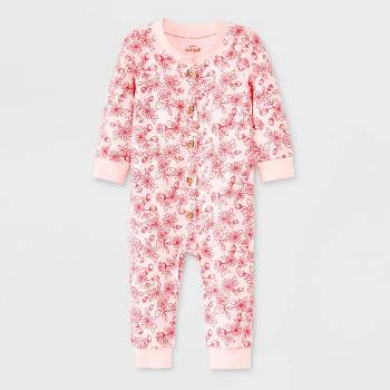 Baby Girls' Floral Romper - Cat & Jack™ Pink