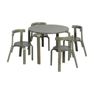 ECR4Kids Bentwood Table and Curved Back Chair Set, Kids Wood Furniture - 1 of 4
