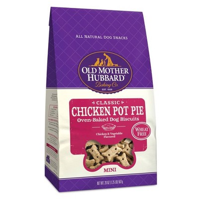 Old Mother Hubbard Wheat Free Classic Crunchy Chicken Pot Pie Biscuits Mini oven Baked Dog Treats