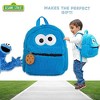 Sesame Street Toddler Cookie Monster Backpack, Back to School Bookbag for Toddler, Plush Zippered Bag - 2 of 4