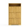 GDFStudio Ismara Rustic Shoe Cabinet Storage with Flip Drawers - 4 of 4