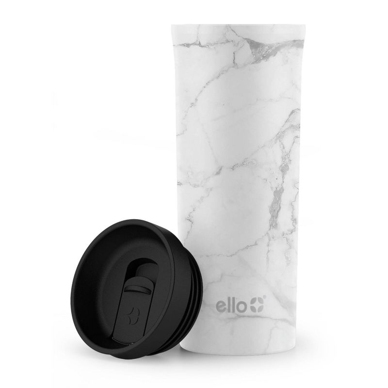 Ello Arabica 18oz Stainless Steel Vacuum Insulated Travel Mug Marble, 3 of 4