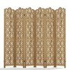 MAYEERTY 95*67 in Wood Room Divider Folding Privacy Screen Freestanding Partition for Indoor, 6-Panels, Brown - 2 of 4