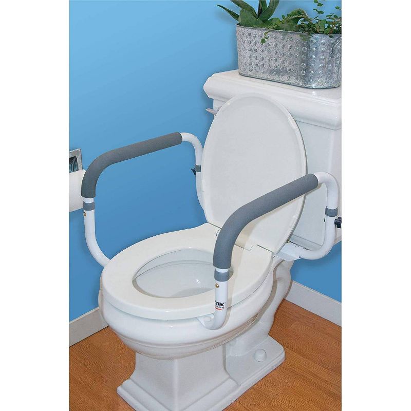 Carex Toilet Support Rail, 4 of 6