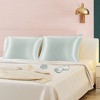 PiccoCasa Machine Washable Satin Zippered Pillowcase with Eye Mask & Scrunchie 2 Pcs - 4 of 4