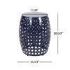 Modern Metal Outdoor End Table Large size No Assembly-Christopher Knight Home - 4 of 4