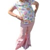 Women's Barbie Pleated Denim Bell Bottoms - Bailey's Blossoms - 2 of 3
