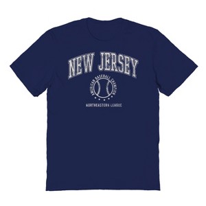 Rerun Island Men's Jersey Ball Short Sleeve Graphic Cotton T-Shirt - 1 of 2